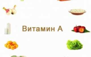 В каких продуктах содержится витамин А: таблица